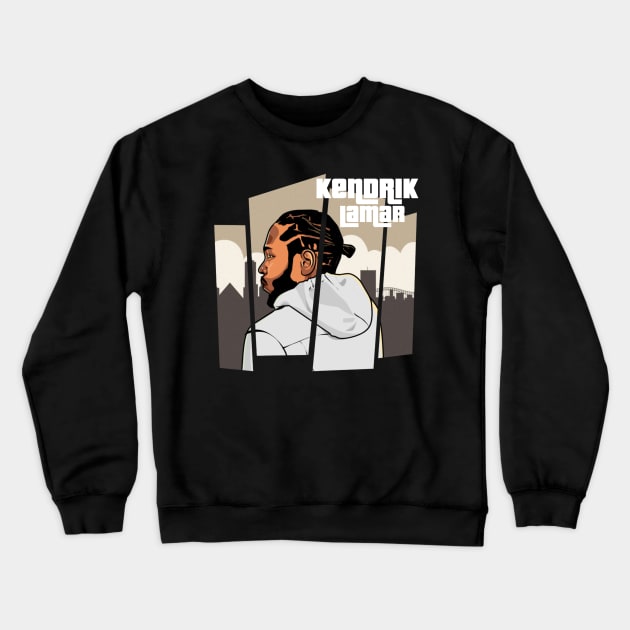 Kendrick L. Crewneck Sweatshirt by BandarTogel05